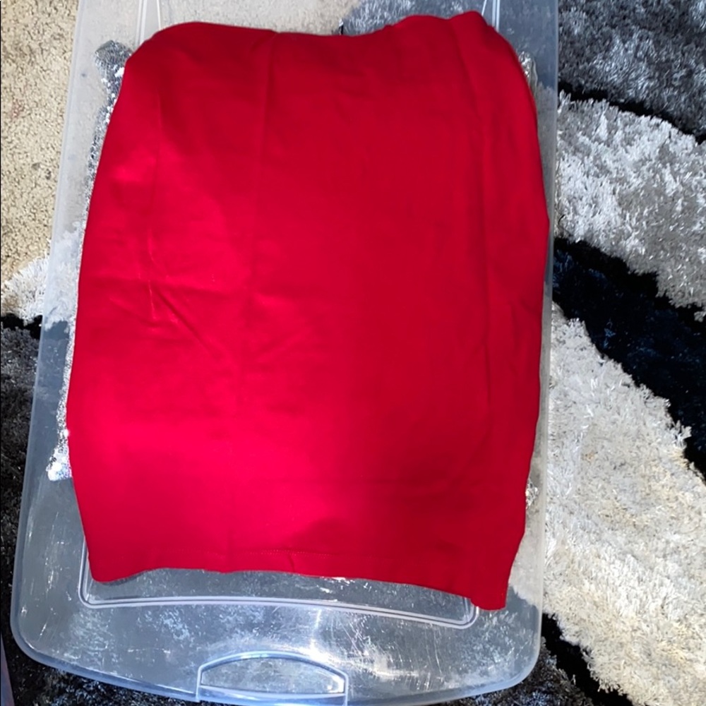 Red skirt